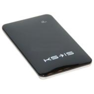 Портативная батарея KS-is Power KS-215Black 10000 мА/ч, черный, переходники 3 шт. (micro USB, mini USB, Apple Lightning)  купить в Инфотех