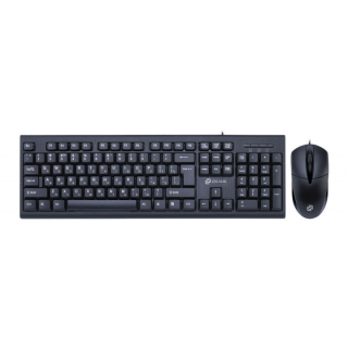 Набор проводной клавиатура + мышь Oklick  640M черный USB  купить в Инфотех