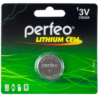 Батарейка CR2032 Perfeo Lithium Cell (1 шт.)  купить в Инфотех
