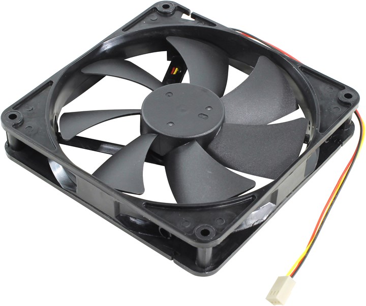Вентилятор 140x140x25мм 5bites F14025S-3 подшипник 900RPM, 20dBa, 3pin  купить в Инфотех