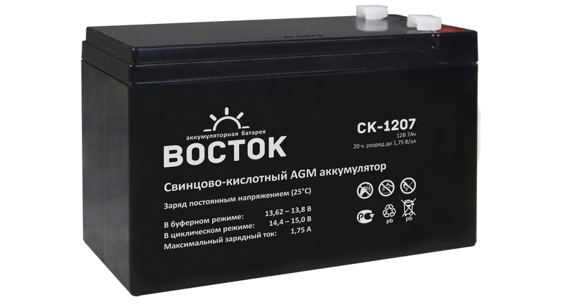 Аккумулятор для ИБП Восток CK 1207   7Ah 12V  купить в Инфотех