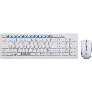 Беспроводной набор клавиатура + мышь Defender Skyline 895  USB белый  купить в Инфотех