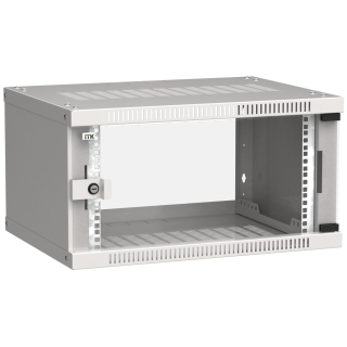 Шкаф ITK LINEA WE 6U 550x350 мм дверь стекло серый    (LWE3-06U53-GF)  купить в Инфотех