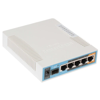 Беспроводной роутер MikroTik hAP ac   RB962UiGS-5HacT2HnT    AC1750  5xGbLAN  1x SFP  купить в Инфотех