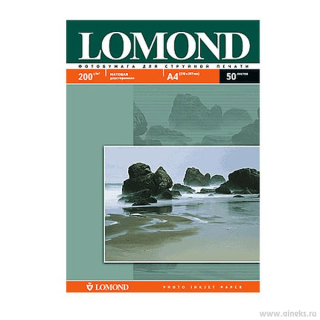 Бумага LOMOND матовая 2х А4, 50л, 200г/м2 0102033 купить в Инфотех Бумага LOMOND матовая 2х А4, 50л, 200г/м2 0102033 купить в Инфотех