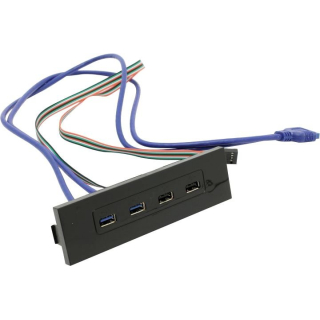 Фронтальная панель Exegate U5H-614  5.25", 2хUSB2.0 + 2хUSB 3.0  купить в Инфотех