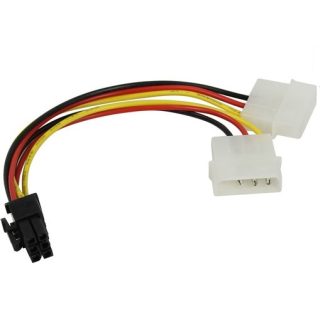 Переходник питания PCI-Express 6pin Exegate EX138937RUS (от 2х разъемов Molex (IDE) блока питания),   купить в Инфотех