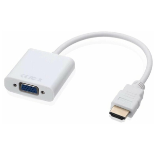 Переходник HDMI M в VGA F  KS-is KS-315  белый  купить в Инфотех