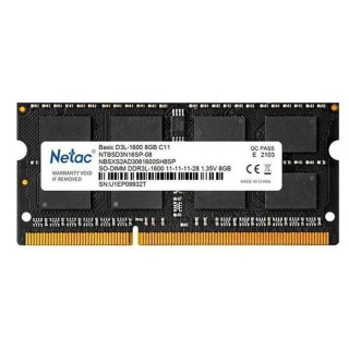 Модуль памяти 8GB SO-DDR3L 1600MHz Netac Basic NTBSD3N16SP-08 купить в Инфотех Модуль памяти 8GB SO-DDR3L 1600MHz Netac Basic NTBSD3N16SP-08 купить в Инфотех