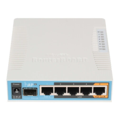 Беспроводной роутер MikroTik hAP ac   RB962UiGS-5HacT2HnT    AC1750  5xGbLAN  1x SFP  купить в Инфотех