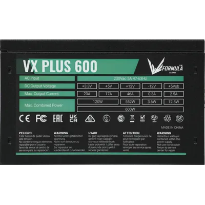 Блок питания 600W Formula AC VX-600 PLUS  120mm  купить в Инфотех