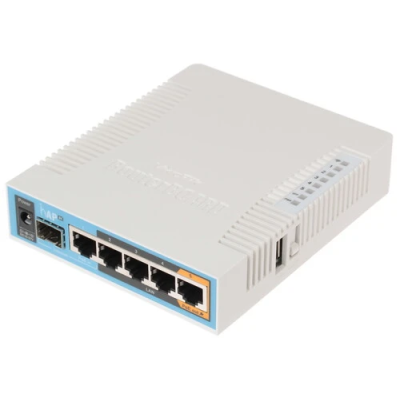 Беспроводной роутер MikroTik hAP ac   RB962UiGS-5HacT2HnT    AC1750  5xGbLAN  1x SFP  купить в Инфотех