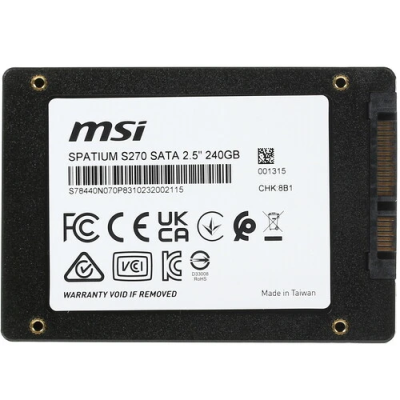 Накопитель SSD 240Gb MSI Spatium S270  SATA  2.5"   купить в Инфотех