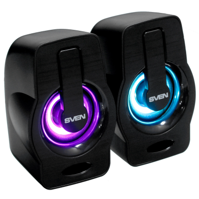 Колонки SVEN 255  USB 2x3 Вт  подсветка  купить в Инфотех
