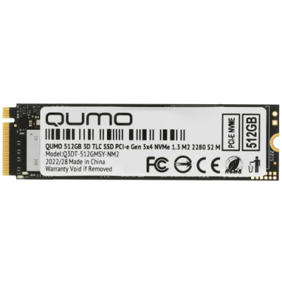 Накопитель SSD 512GB QUMO QM Novation Q3DT-512GMSY/GSCY-NM2   M.2  PCI-e  купить в Инфотех