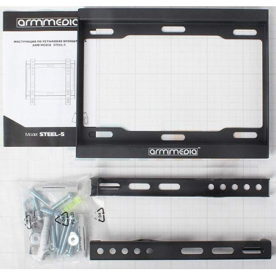 Кронштейн Arm Media STEEL-5 черный 15"-40" 40кг фикс.  купить в Инфотех