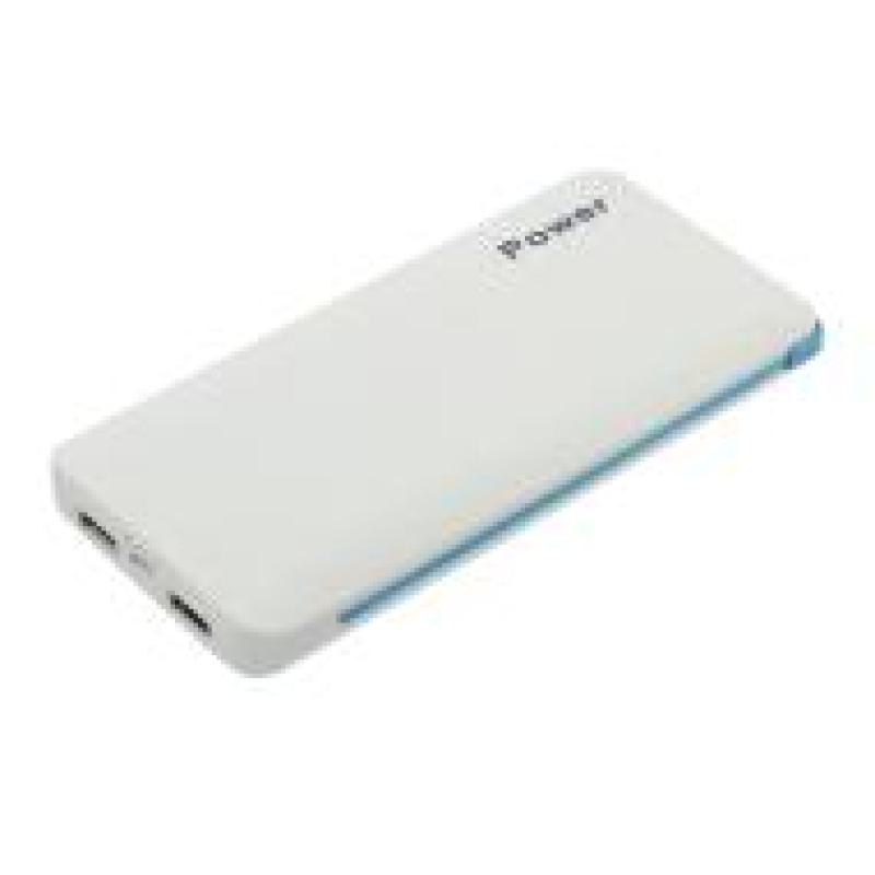Портативная батарея KS-is Power KS-240White, 9800 мА/ч, белый,  переходники 2 шт.(mini USB, Apple Lightning)  купить в Инфотех