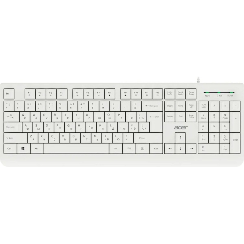 Клавиатура + мышь Acer OCC400 белый USB  купить в Инфотех