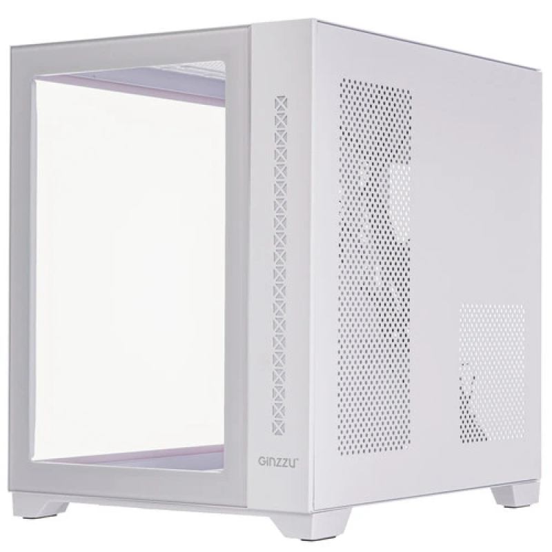 Корпус Ginzzu V400 RGB  белый  без БП  купить в Инфотех
