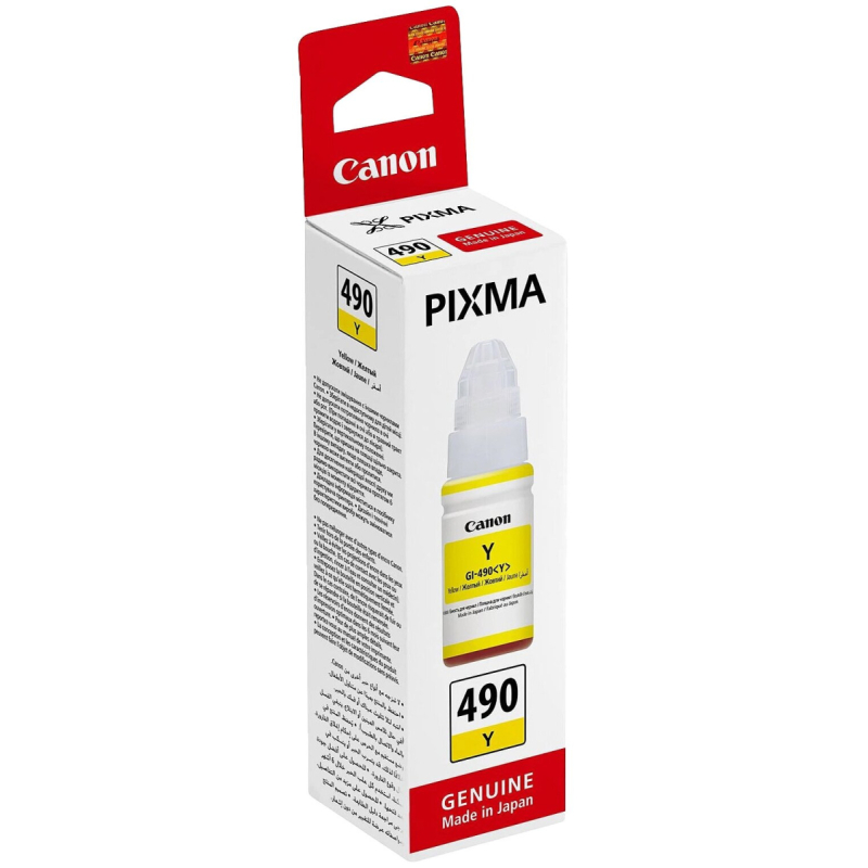 Чернила 0666C001 Canon GI-490 Y (yellow), 70 мл  купить в Инфотех