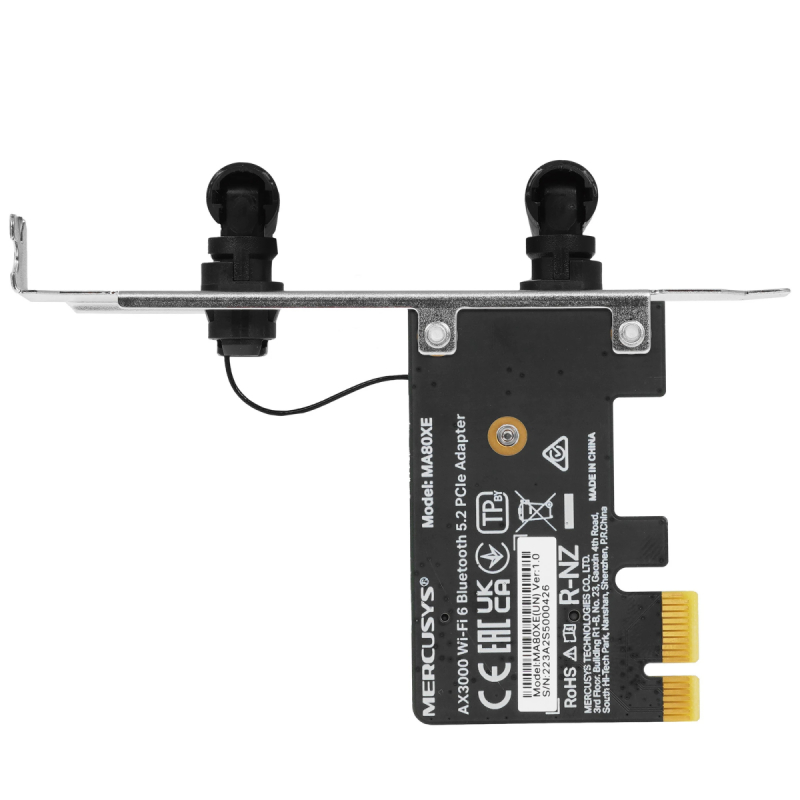 Адаптер Mercusys MA80XE PCI-e AX3000   Bluetooth 5.2  купить в Инфотех