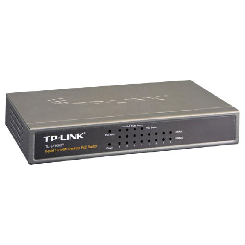 Коммутатор TP-Link TL-SF1008P  8x100M  4xPoE  купить в Инфотех