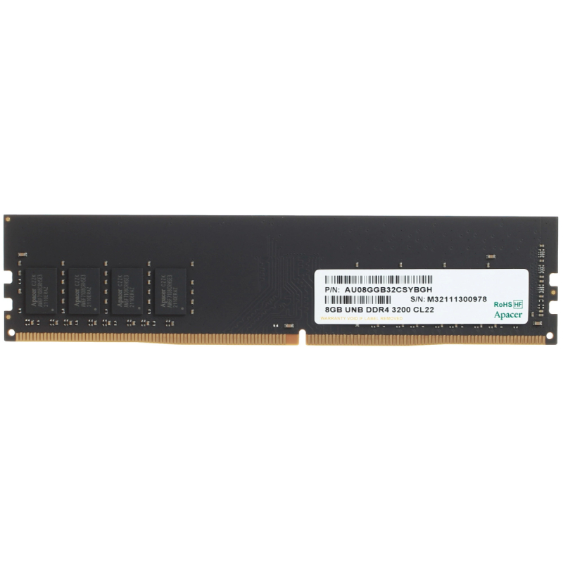 Модуль памяти 8GB DDR4 3200MHz Apacer EL.08G21.GSH  купить в Инфотех