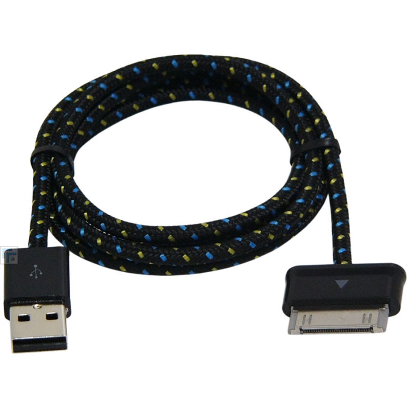 [Кабель] Konoos Кабель USB  KC-SamUSBnbk AM/Samsung, для Samsung Galaxy Tab/Note, черный, 1м, нейлоновая оплетка, коробка  купить в Инфотех