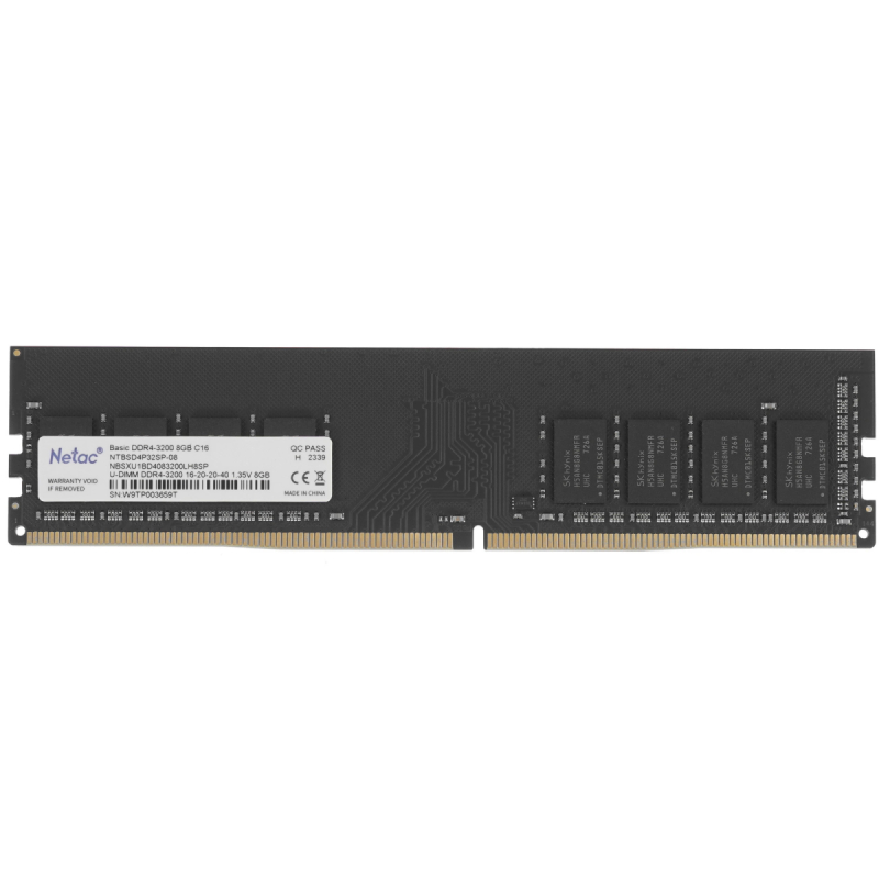 Модуль памяти 8GB DDR4 3200MHz Netac NTBSD4P32SP-08  купить в Инфотех