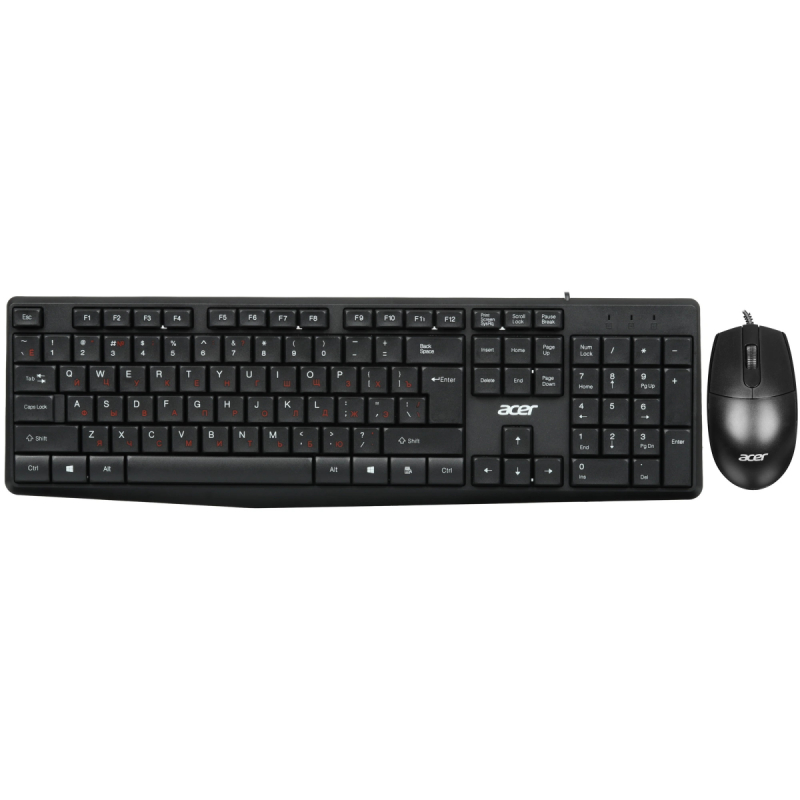Клавиатура + мышь Acer OMW141 черный USB   купить в Инфотех