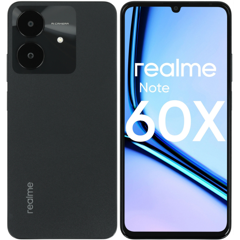 Смартфон Realme Note 60x 3/64Gb   Black  купить в Инфотех