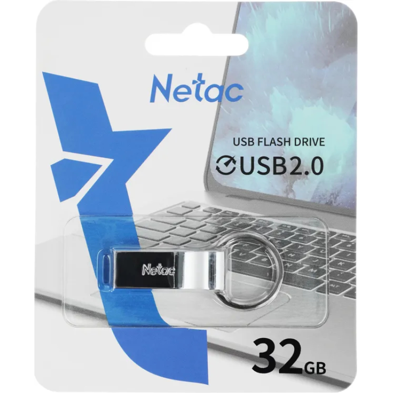 Флеш драйв 32GB Netac U275  NT03U275N-032G-20SL   USB2.0  металл  купить в Инфотех