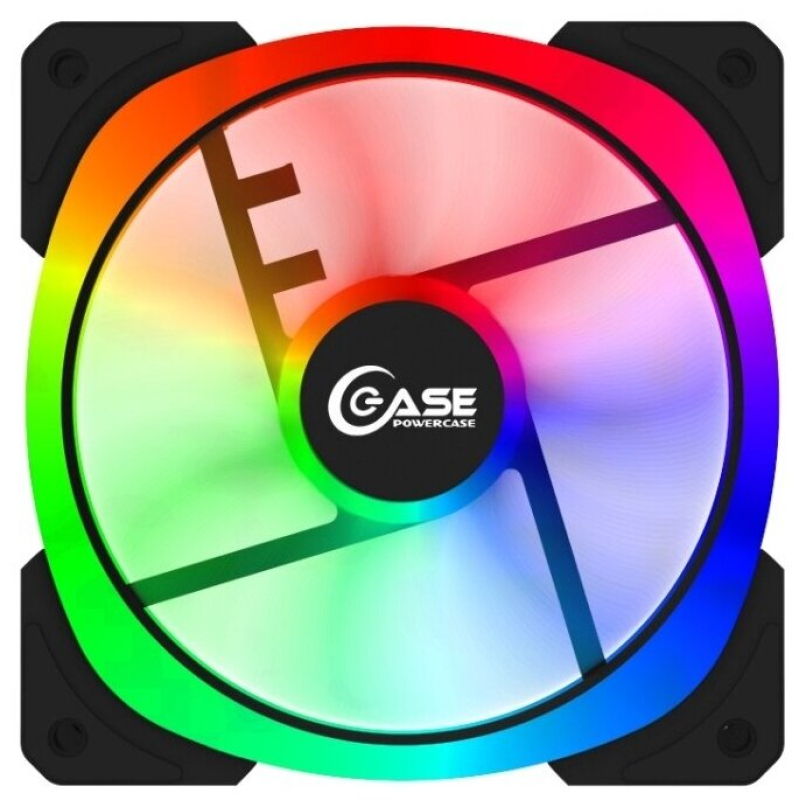 Вентилятор 120x120x25mm Powercase PZY156 ARGB PWM  4pin +ARGB Sync  купить в Инфотех