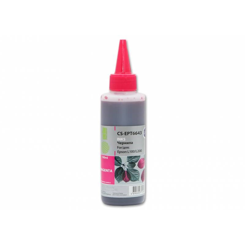 Чернила CACTUS CS-EPT6643 для Epson L100, пурпурный, 100мл  купить в Инфотех