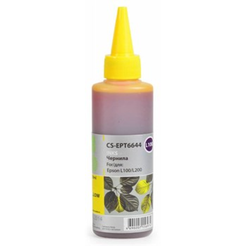 Чернила CACTUS CS-EPT6644 для Epson L100, желтый, 100мл  купить в Инфотех