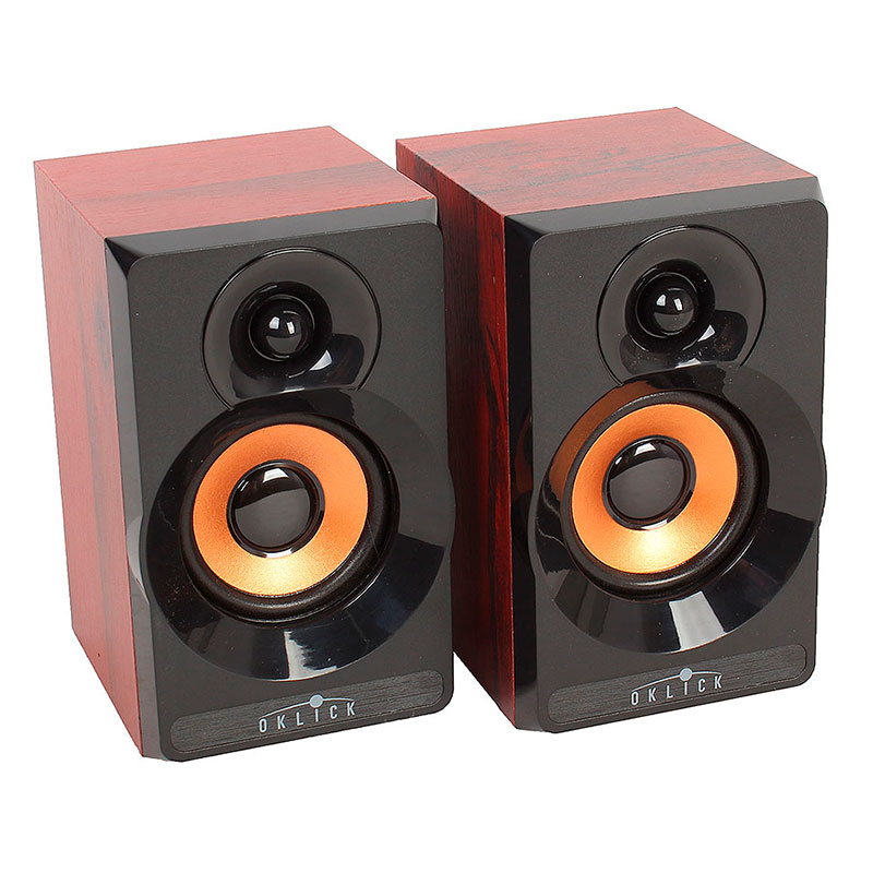 Колонки Oklick OK-161   2x3W  темное дерево   купить в Инфотех