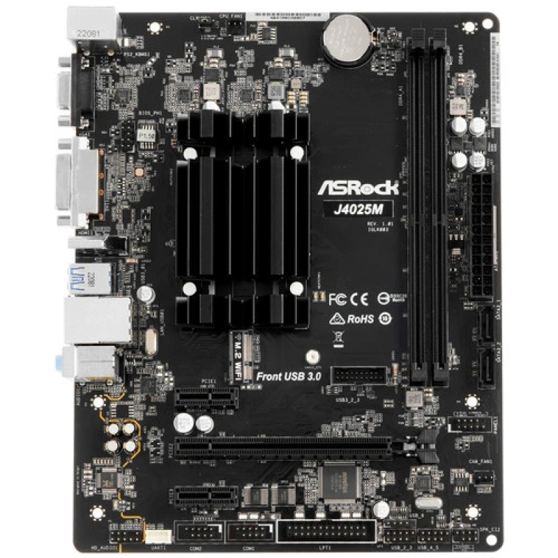 Мат. плата ASRock J4025M с процессором  купить в Инфотех