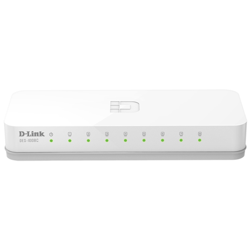 Коммутатор D-Link DES-1008C 8x100Mbit  купить в Инфотех