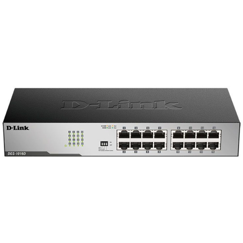 Коммутатор D-Link DGS-1016D  16x1000Mbps  купить в Инфотех