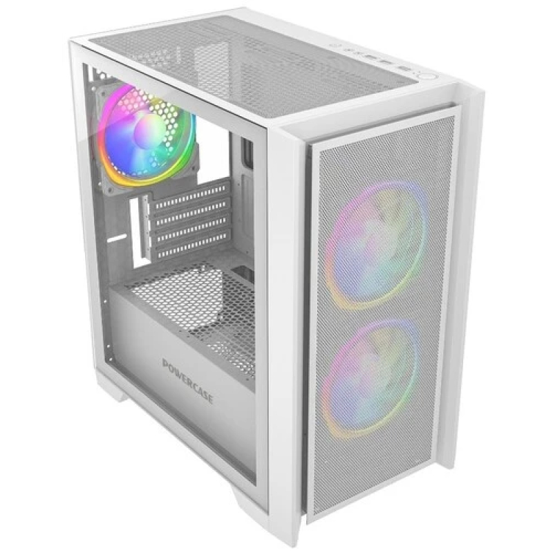 Корпус Powercase Alisio Micro Z3W ARGB   белый   купить в Инфотех