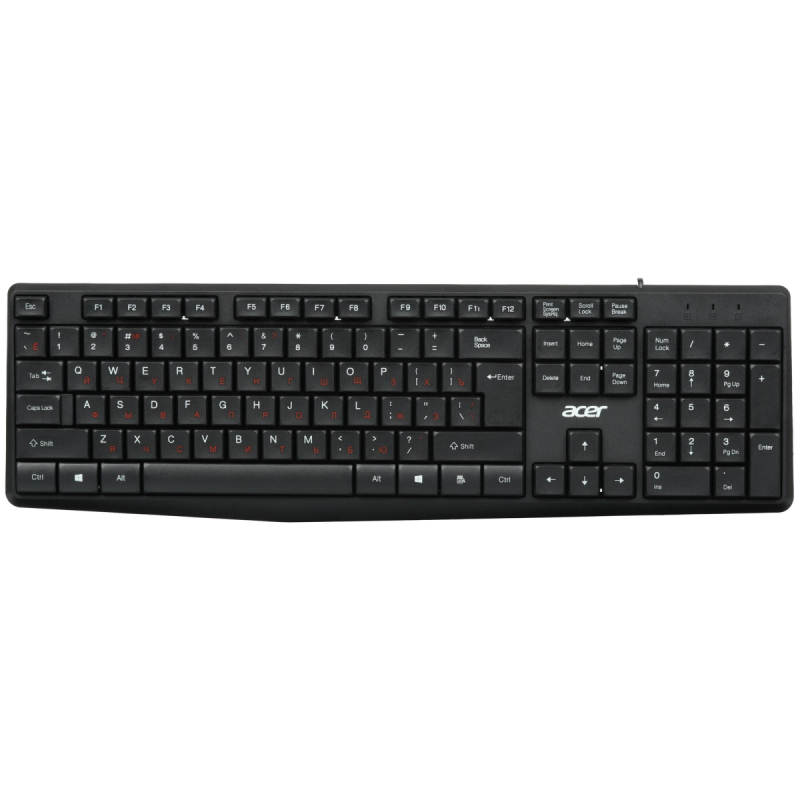 Клавиатура + мышь Acer OMW141 черный USB   купить в Инфотех