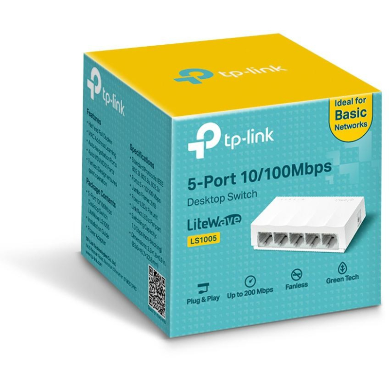 Коммутатор TP-Link LS1005  5 x 100M  купить в Инфотех
