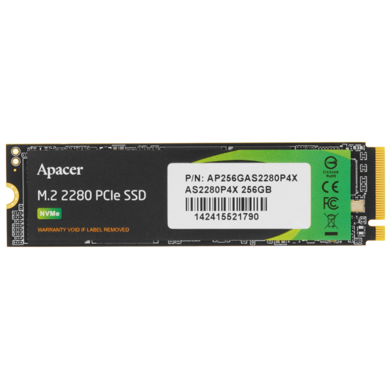 Накопитель SSD 256Gb Apacer AS2280P4X  AP256GAS2280P4X-1   M.2 PCIe    купить в Инфотех