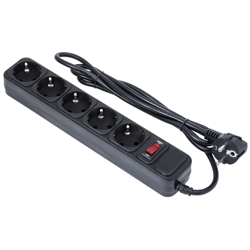 Сет. фильтр Exegate SP-5-5B  5 розеток, 5м, черный    купить в Инфотех