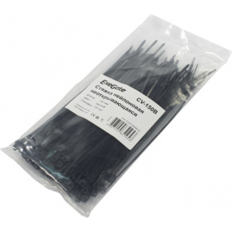 Стяжки Exegate CV-150B нейлоновая 150мм,   100шт.  купить в Инфотех