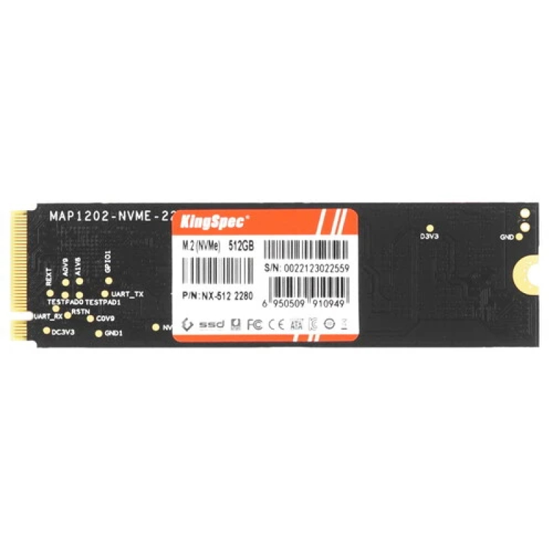 Накопитель SSD 512Gb Kingspec NX-512   M.2  PCI-E  купить в Инфотех