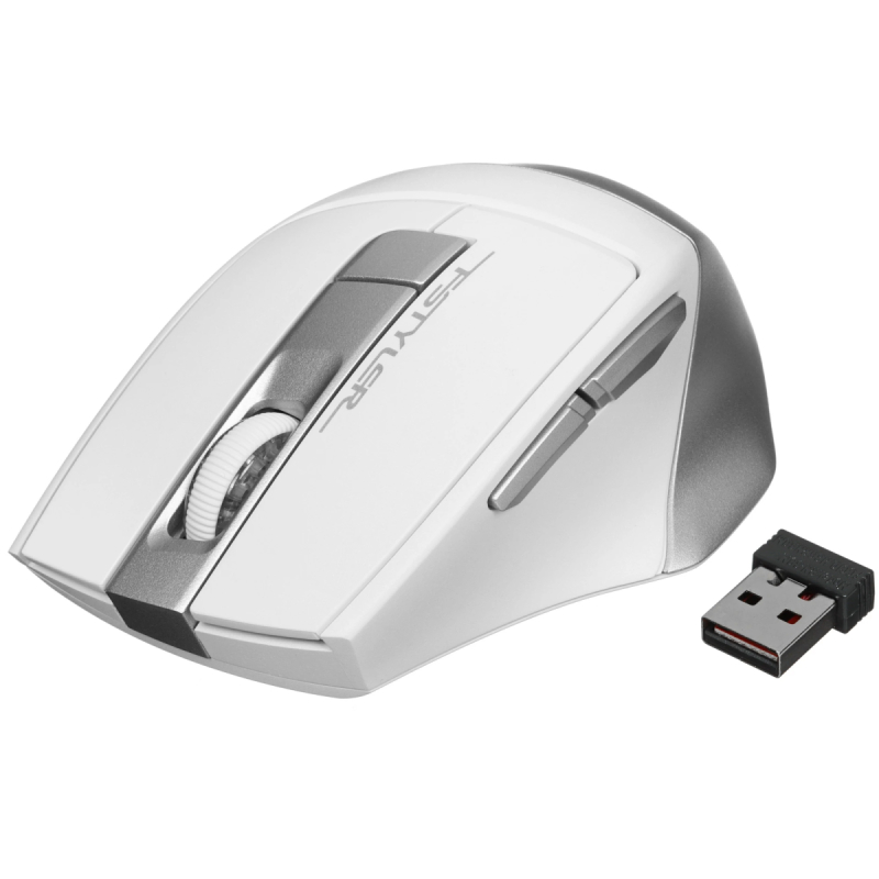 Мышь беспроводная A4 Fstyler FB35S белый/серый  2000dpi  BT/Radio  купить в Инфотех