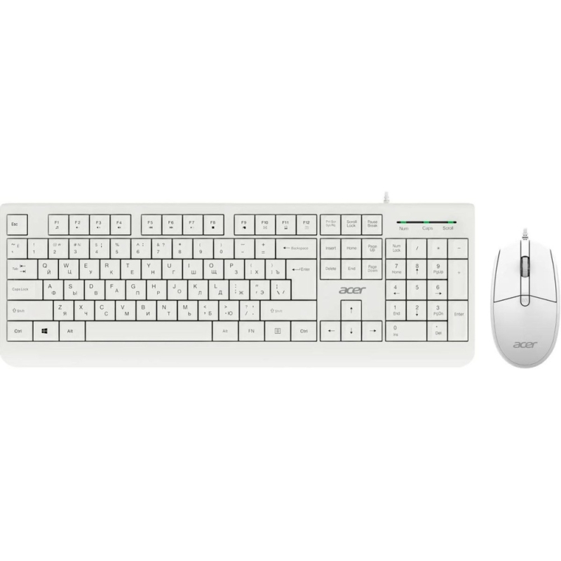 Клавиатура + мышь Acer OCC400 белый USB  купить в Инфотех