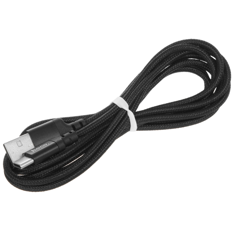 Кабель USB - Type-C  1м  2A  черный оплетка  HOCO X14   HC-62868    купить в Инфотех