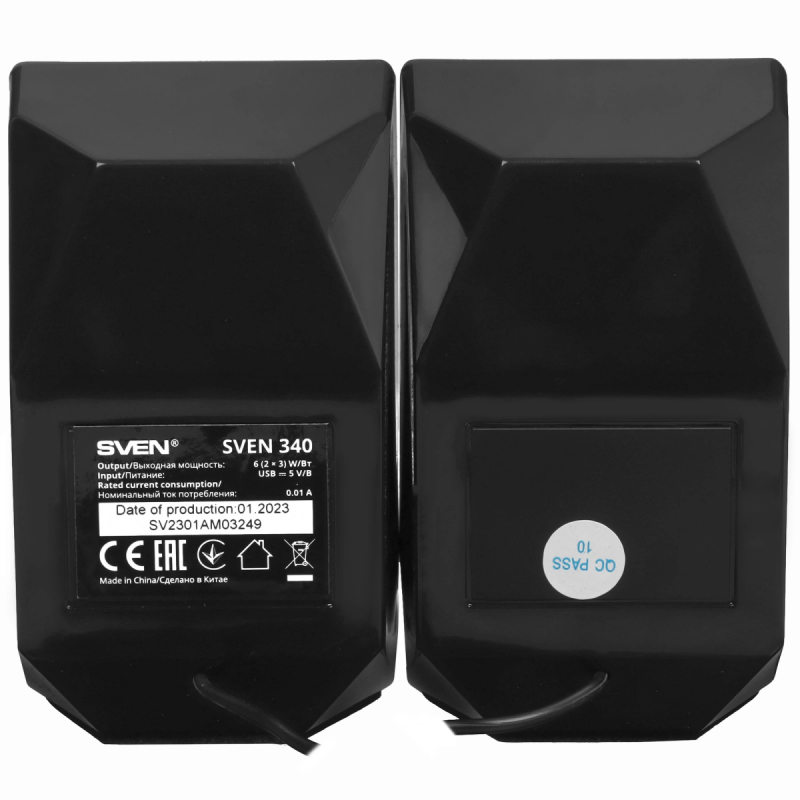 Колонки Sven 340  2x3 Вт, питание USB, Bluetooth  купить в Инфотех